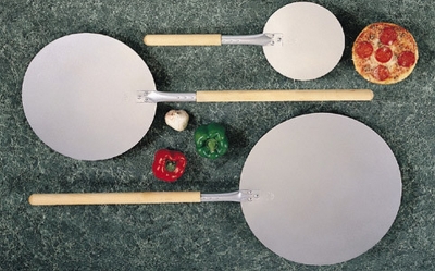 Łopata do pizzy - okrągła z drewnianym uchwytem