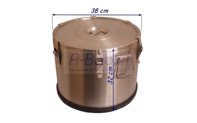 Termos bez kranu-podstawa gumowa - poj. 25 L.